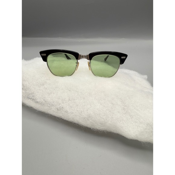True Vintage‎ WELSHEyeglass/Sunglass Frames Brow-Line Horn Rimmed 1950s green